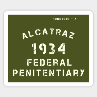 Alcatraz Prison Penitentiary Jail Prisoner Vintage Sticker